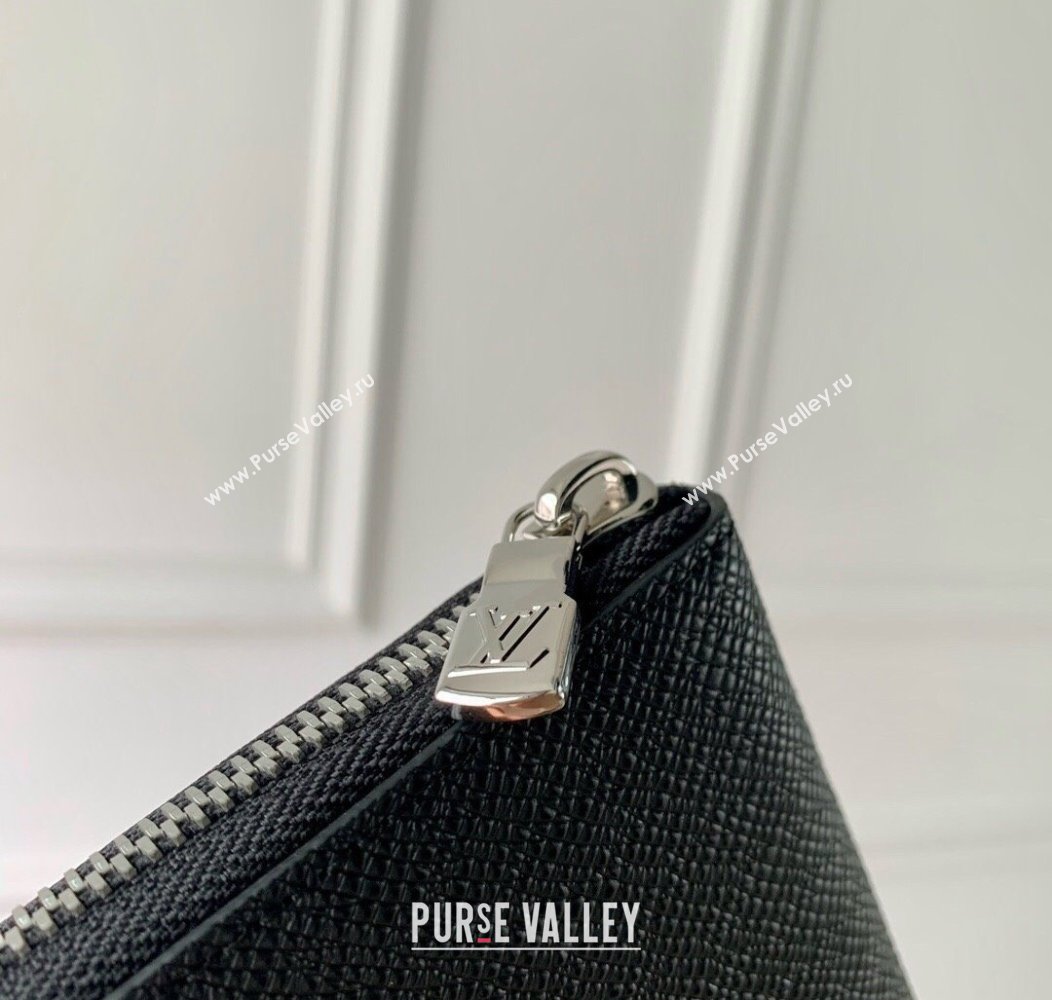 Louis Vuitton Zippy Wallet Horizontal Black Taiga Leather M31071 2024 (KI-241210093)