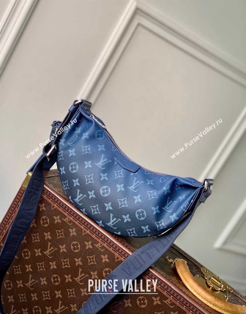 Louis Vuitton Hamac Hobo Bag PM in Navy Blue Monogram Gradient Canvas M11594 2024 (KI-241210108)