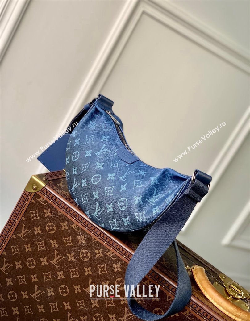 Louis Vuitton Hamac Hobo Bag PM in Navy Blue Monogram Gradient Canvas M11594 2024 (KI-241210108)