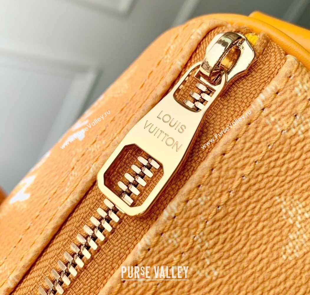 Louis Vuitton Keepall Bandouliere 25 Bag in Yellow Monogram Heritage Canvas M13166 2024 (KI-241210109)