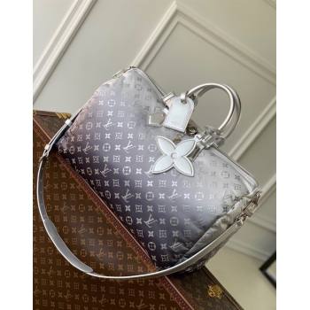 Louis Vuitton Keepall Bandouliere 45 Bag in Frost Gradient Silver Monogram Nylon M12067 2024 (KI-241210059)