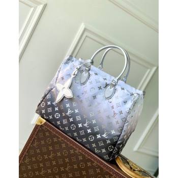 Louis Vuitton OnTheGo MM Tote Bag in Frost Gradient Silver Monogram Nylon M11847 2024 (KI-241210060)