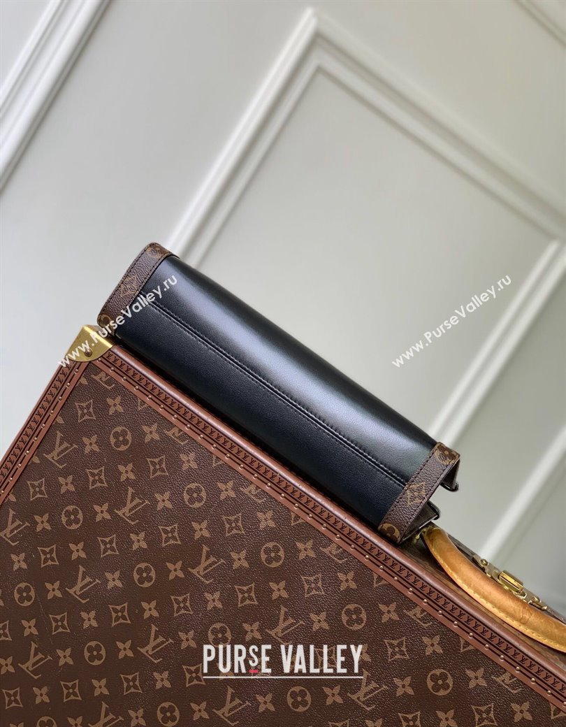 Louis Vuitton Nova PM Tote Bag in Black Calfskin and Monogram Canvas M13140 2024 (KI-241210110)