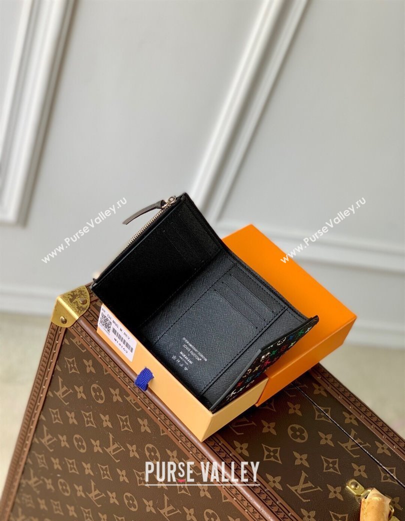 Louis Vuitton LV x TM Victorine Wallet in Multicolored Monogram Canvas Black 2025 M14163 (KI-250120011)