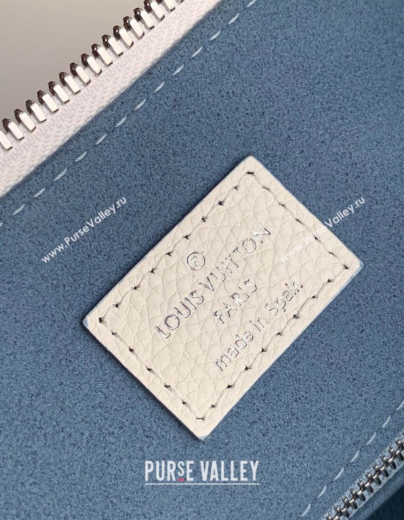 Louis Vuitton Beaubourg Hobo MM Bag in Mahina Perforated Calfskin M56201 White 2025 (KI-250121025)