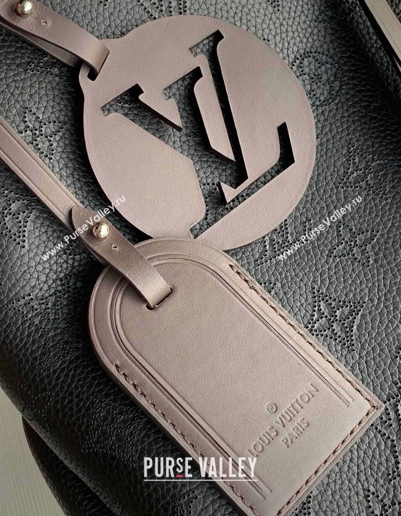 Louis Vuitton Beaubourg Hobo MM Bag in Mahina Perforated Calfskin M56073 Black 2025 (KI-250121026)