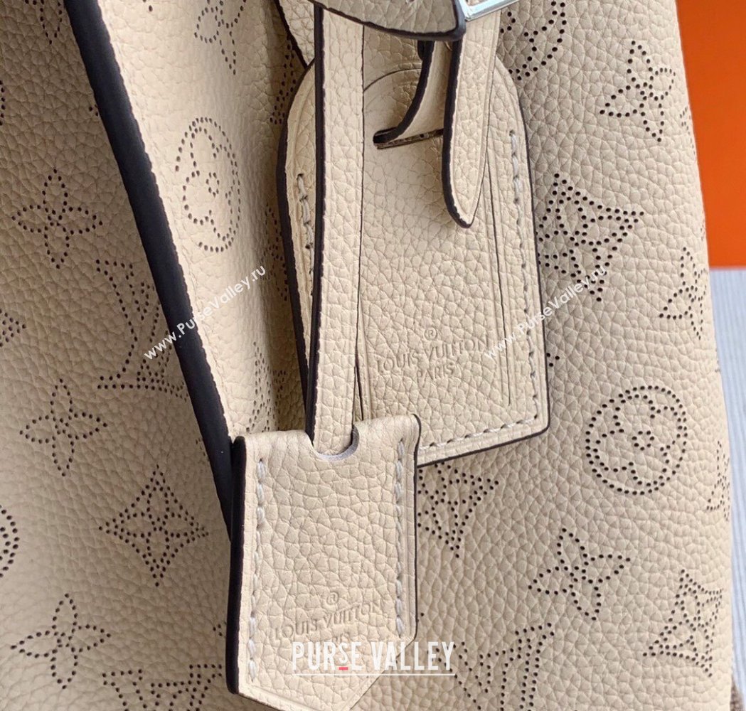 Louis Vuitton Muria Bucket Bag in Mahina Perforated Leather M55801 Beige 2025 (KI-250121027)