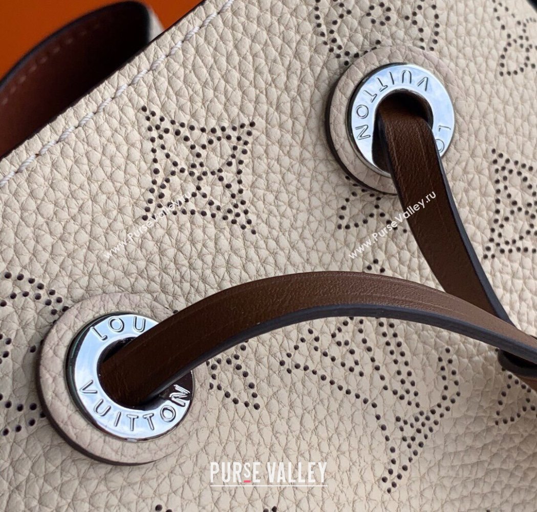 Louis Vuitton Muria Bucket Bag in Mahina Perforated Leather M55801 Beige 2025 (KI-250121027)