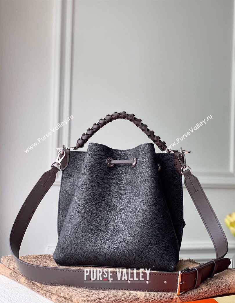 Louis Vuitton Muria Bucket Bag in Mahina Perforated Leather M55801 Black 2025 (KI-250121032)