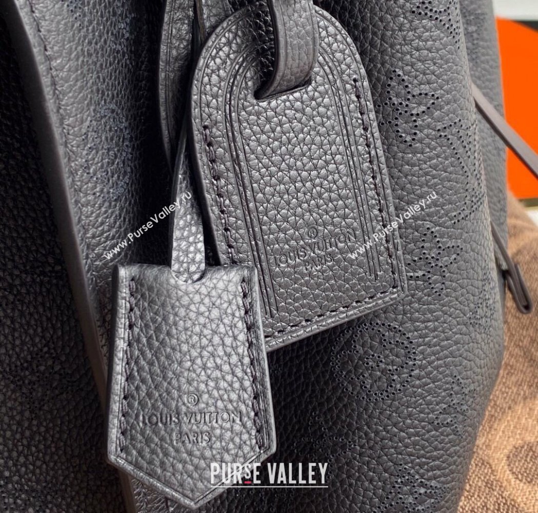 Louis Vuitton Muria Bucket Bag in Mahina Perforated Leather M55801 Black 2025 (KI-250121032)
