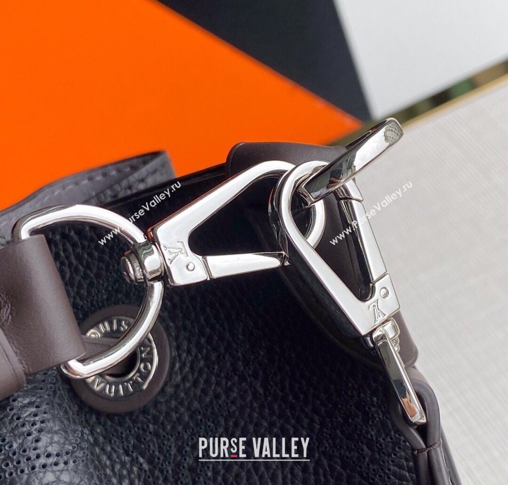 Louis Vuitton Muria Bucket Bag in Mahina Perforated Leather M55801 Black 2025 (KI-250121032)