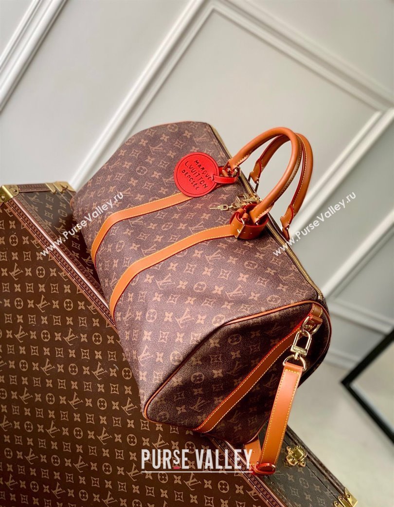 Louis Vuitton Keepall Bandouliere 50 Travel Bag with Tassel Strap 2025 M11541 (KI-250121039)