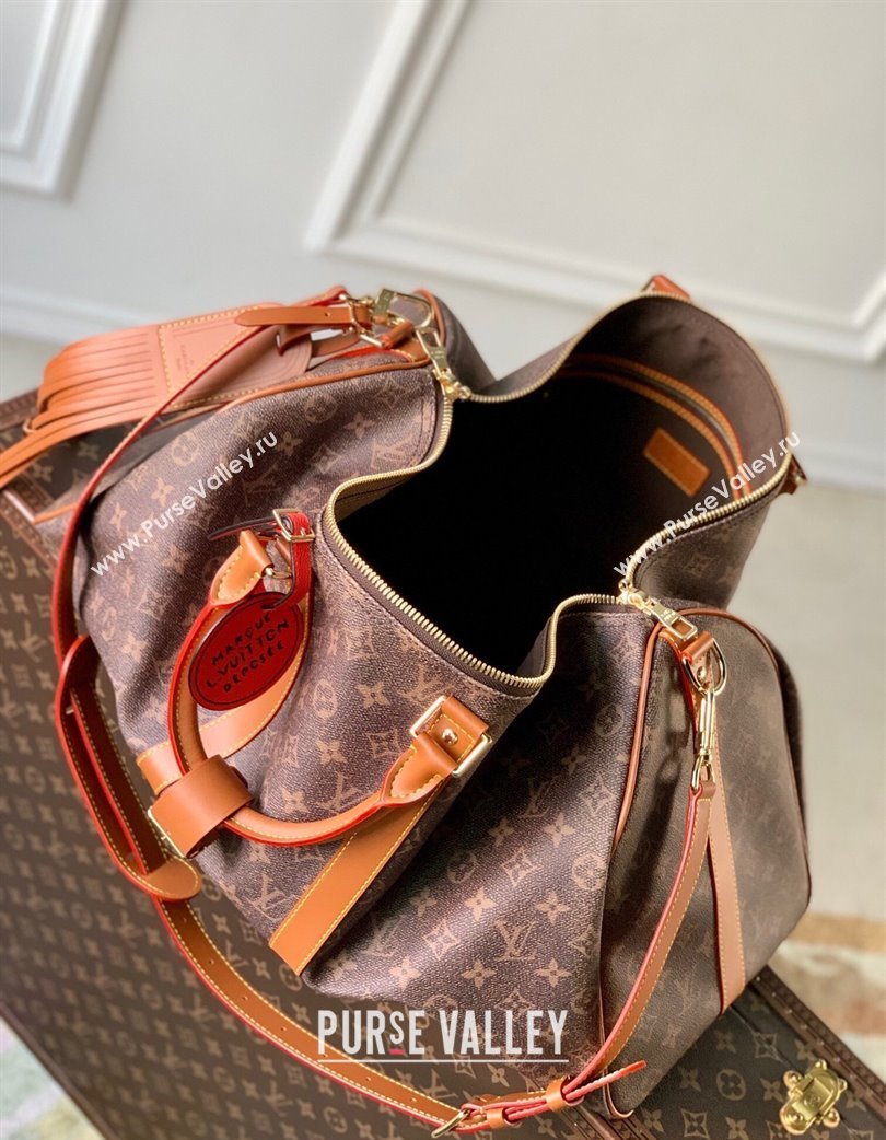 Louis Vuitton Keepall Bandouliere 50 Travel Bag with Tassel Strap 2025 M11541 (KI-250121039)