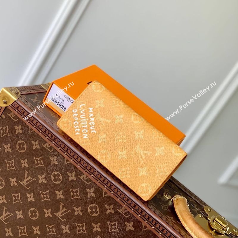 Louis Vuitton Brazza Wallet in Monogram Heritage Canvas M12656 Yellow 2025 (KI-250120027)