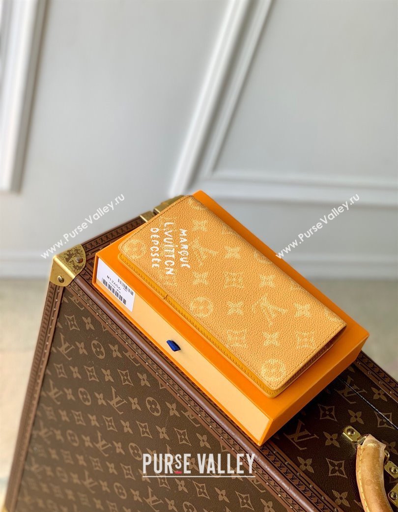 Louis Vuitton Brazza Wallet in Monogram Heritage Canvas M12656 Yellow 2025 (KI-250120027)