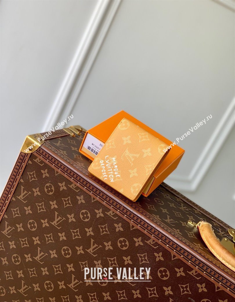 Louis Vuitton Multiple Wallet in Monogram Heritage Canvas M12657 Yellow 2025 (KI-250120029)