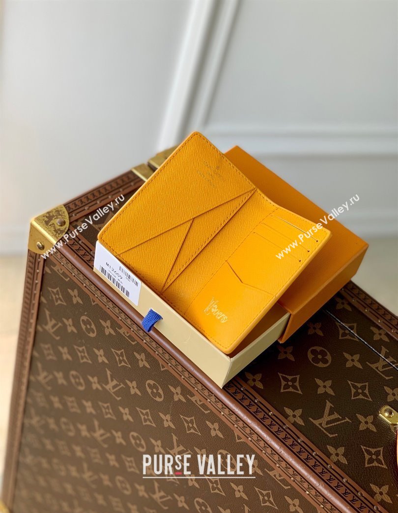 Louis Vuitton Pocket Organizer Wallet in Monogram Heritage Canvas M12659 Yellow 2025 (KI-250120034)