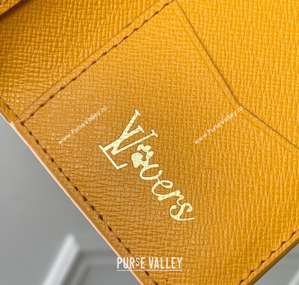 Louis Vuitton Pocket Organizer Wallet in Monogram Heritage Canvas M12659 Yellow 2025 (KI-250120034)
