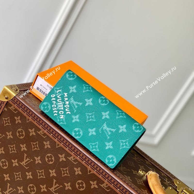 Louis Vuitton Brazza Wallet in Monogram Heritage Canvas M12656 Green 2025 (KI-250120028)