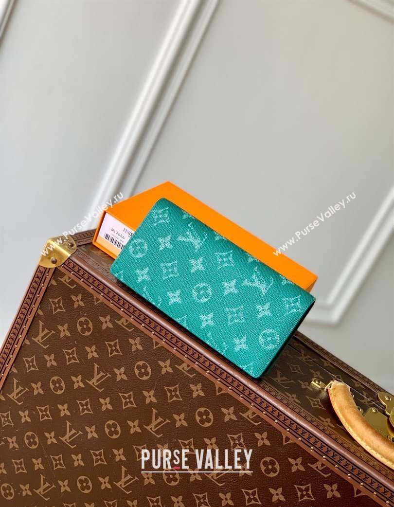 Louis Vuitton Brazza Wallet in Monogram Heritage Canvas M12656 Green 2025 (KI-250120028)