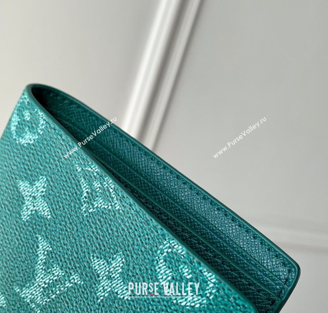 Louis Vuitton Multiple Wallet in Monogram Heritage Canvas M12657 Green 2025 (KI-250120030)