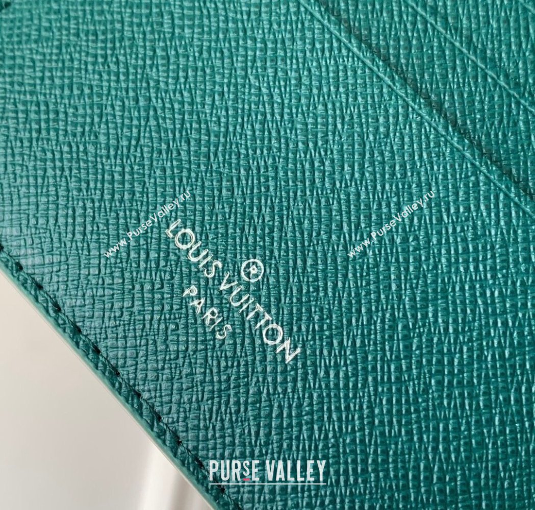 Louis Vuitton Multiple Wallet in Monogram Heritage Canvas M12657 Green 2025 (KI-250120030)