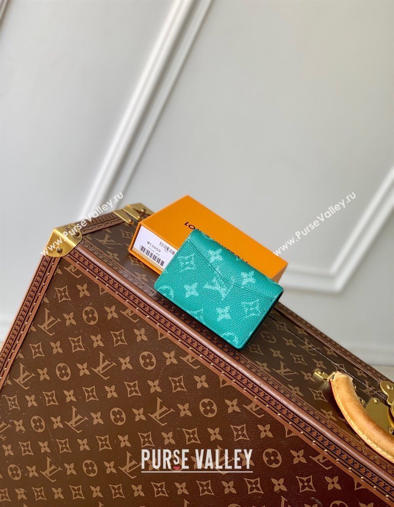 Louis Vuitton Pocket Organizer Wallet in Monogram Heritage Canvas M12658 Green 2025 (KI-250120035)
