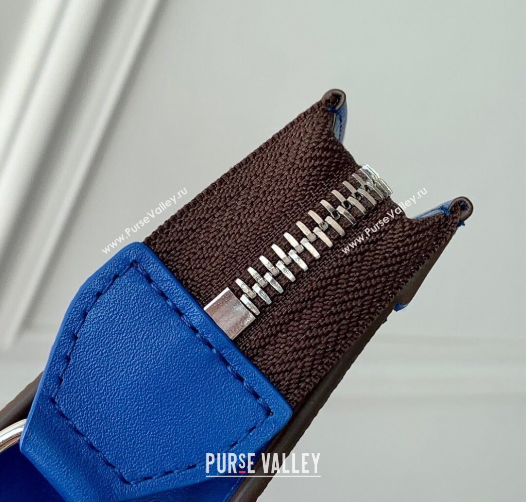 Louis Vuitton Mens Gaston Wearable Wallet Mini Bag in Monogram Macassar Canvas M12813 Blue2 2025 (KI-250121040)