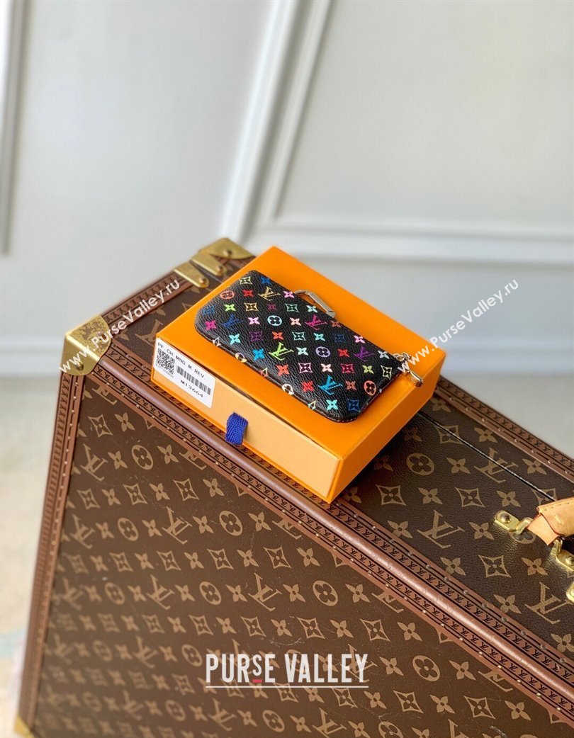 Louis Vuitton LV x TM Key Pouch in Multicolored Monogram Canvas Black 2025 M13664 (KI-250120015)