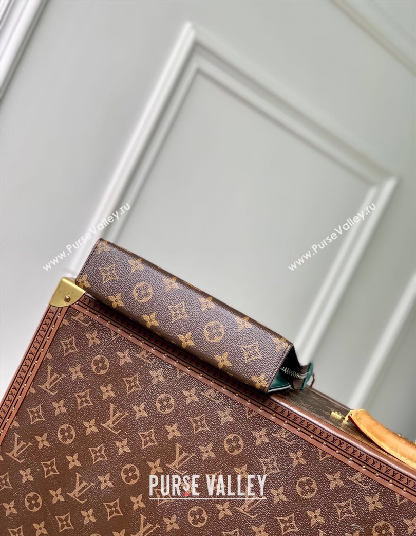 Louis Vuitton Mens Gaston Wearable Wallet Mini Bag in Monogram Macassar Canvas M12813 Green 2025 (KI-250121041)