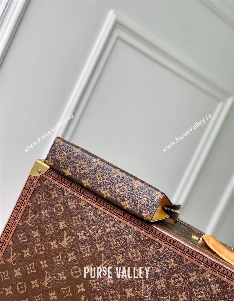 Louis Vuitton Mens Gaston Wearable Wallet Mini Bag in Monogram Macassar Canvas M12813 Yellow 2025 (KI-250121043)