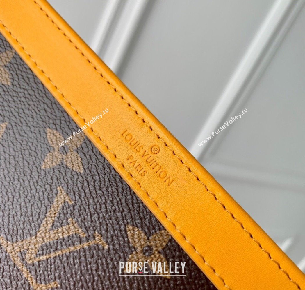 Louis Vuitton Mens Gaston Wearable Wallet Mini Bag in Monogram Macassar Canvas M12813 Yellow 2025 (KI-250121043)