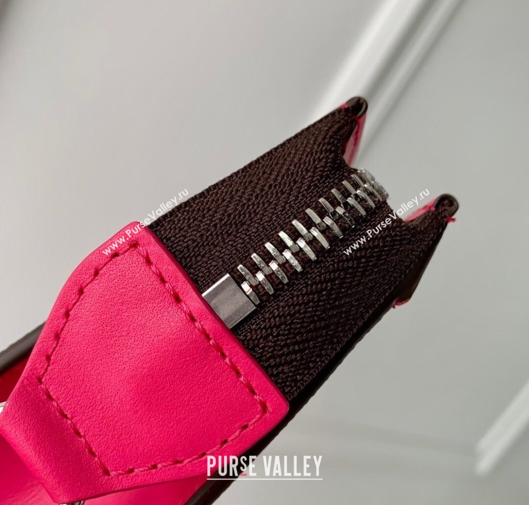 Louis Vuitton Mens Gaston Wearable Wallet Mini Bag in Monogram Macassar Canvas M12813 Dark Pink 2025 (KI-250121045)