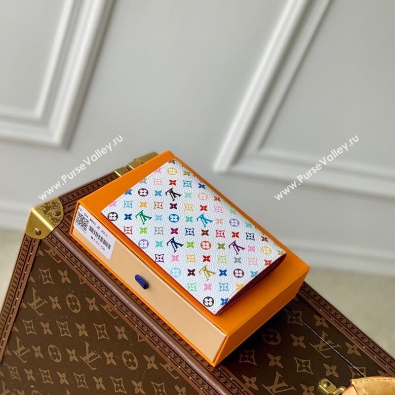 Louis Vuitton LV x TM Passport Cover in Multicolored Monogram Canvas White 2025 M14178 (KI-250120019)