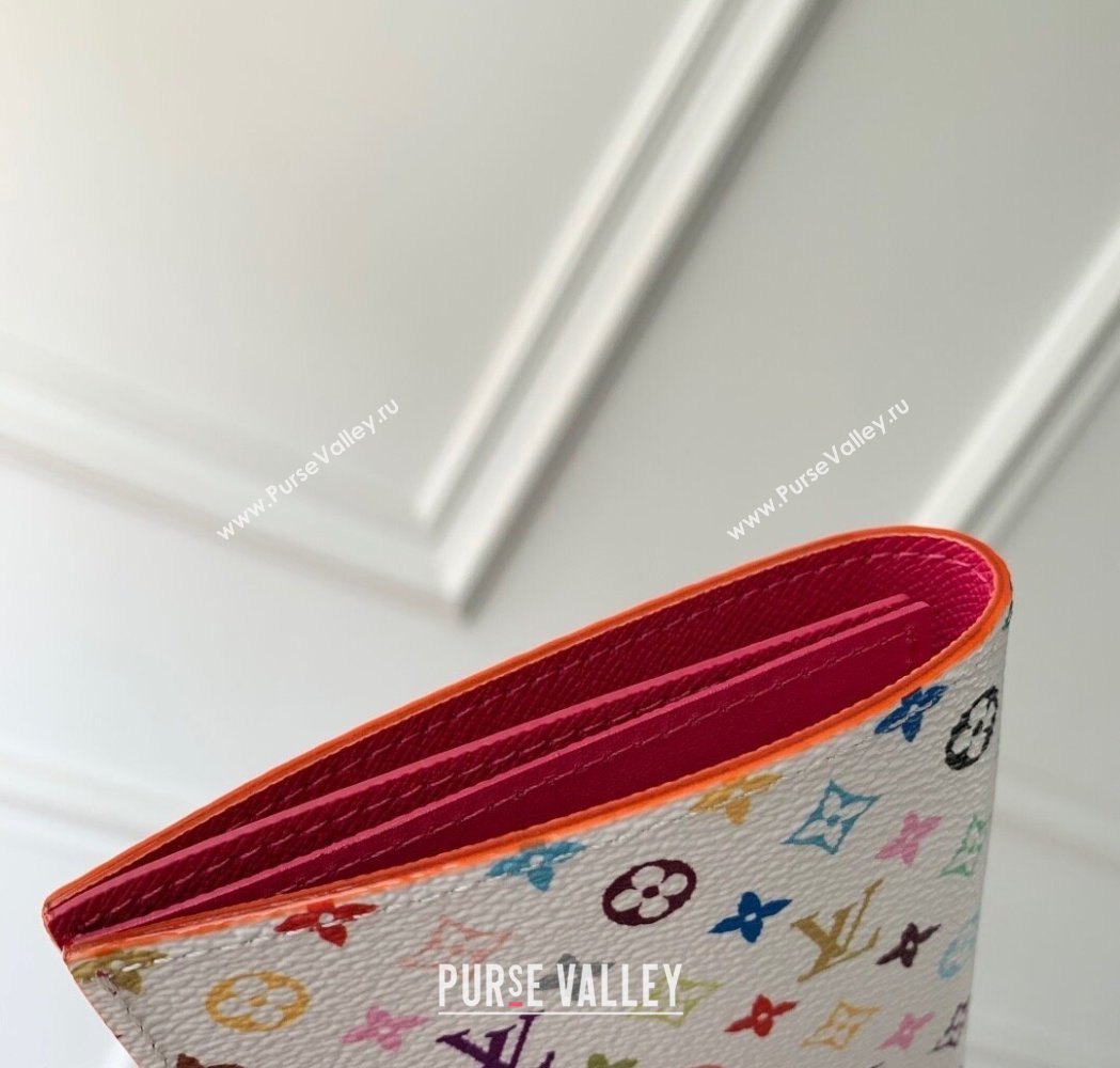 Louis Vuitton LV x TM Passport Cover in Multicolored Monogram Canvas White 2025 M14178 (KI-250120019)