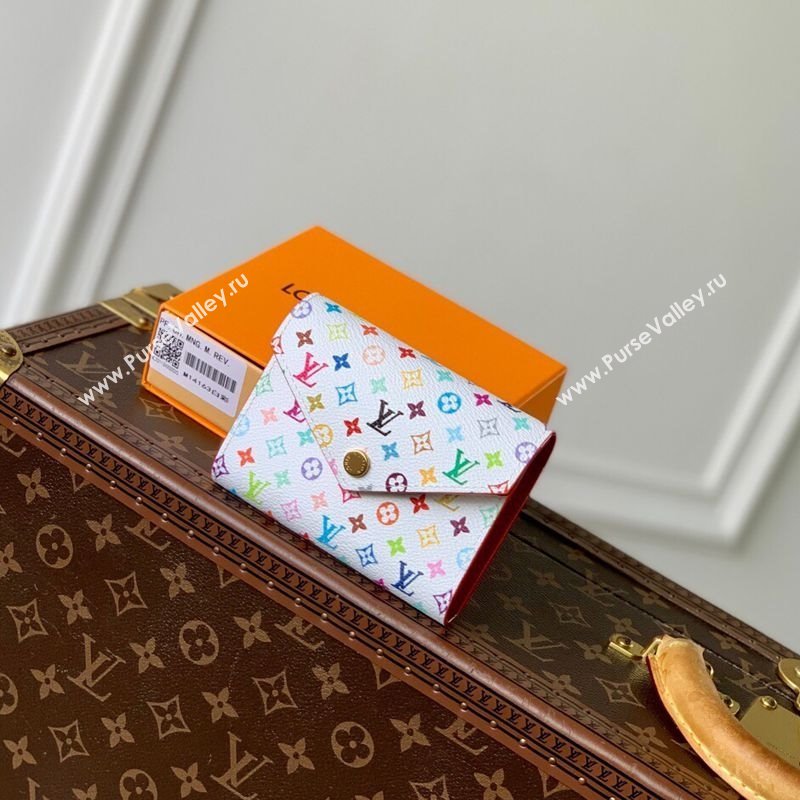 Louis Vuitton LV x TM Victorine Wallet in Multicolored Monogram Canvas White 2025 M14163 (KI-250120012)