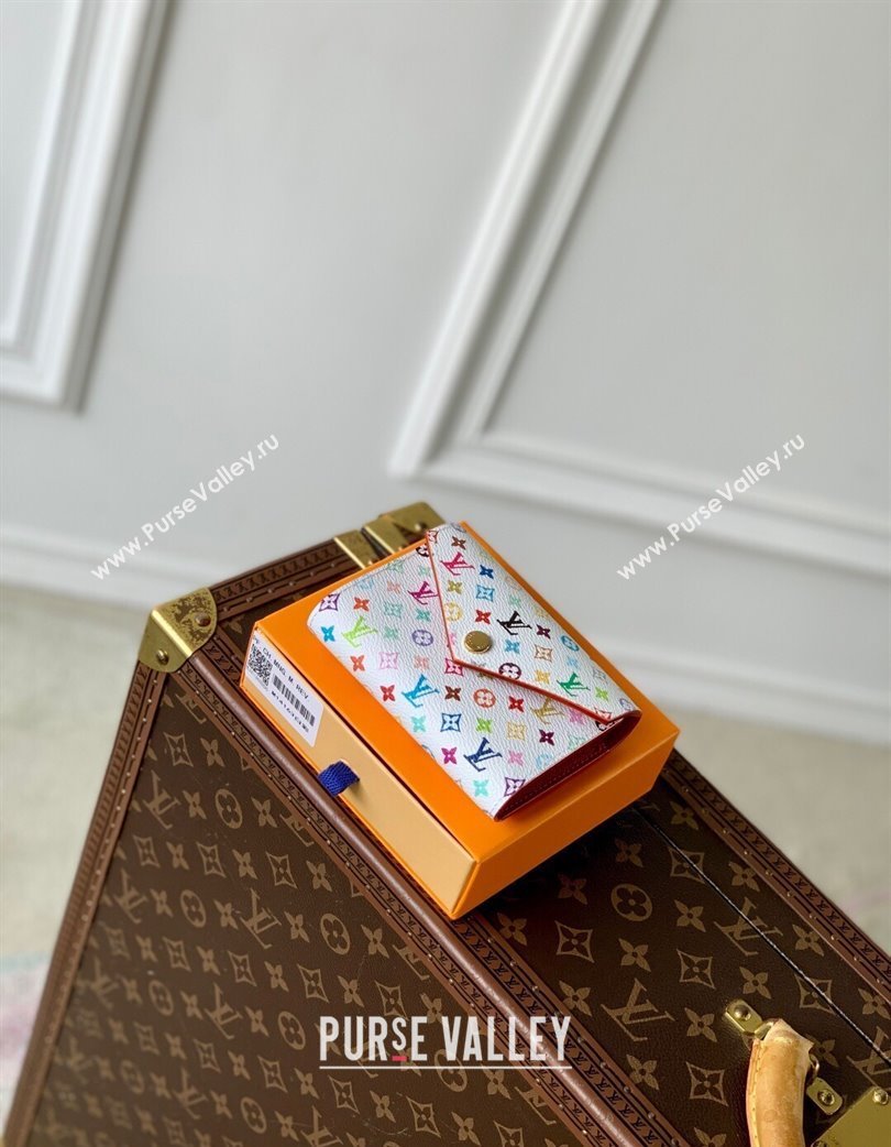 Louis Vuitton LV x TM Victorine Wallet in Multicolored Monogram Canvas White 2025 M14163 (KI-250120012)