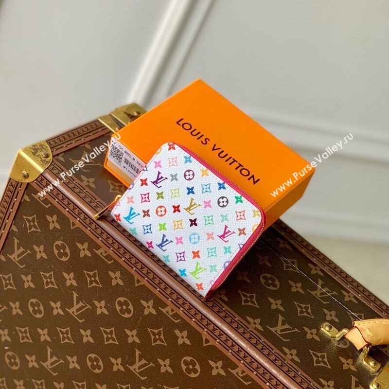 Louis Vuitton LV x TM Zippy Coin Purse Wallet in Multicolored Monogram Canvas White 2025 M13409 (KI-250120008)