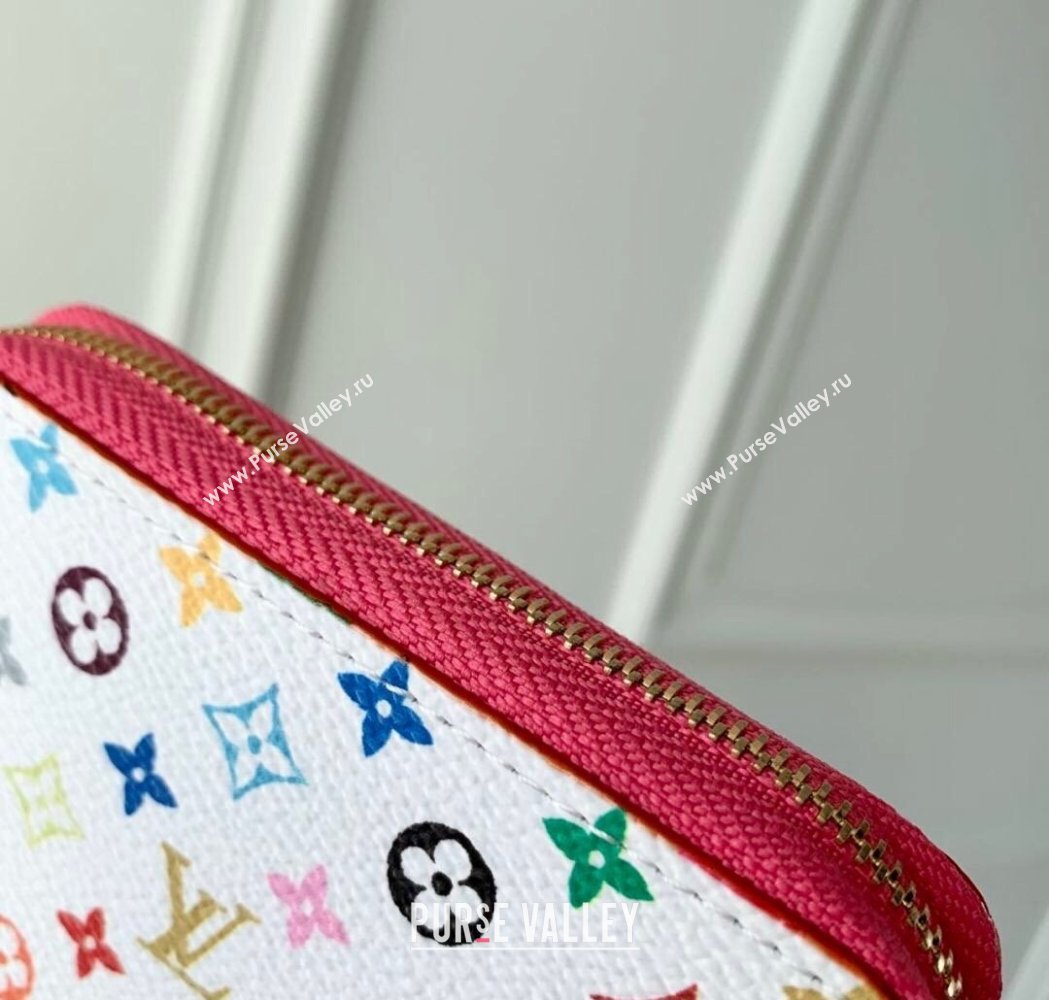 Louis Vuitton LV x TM Zippy Coin Purse Wallet in Multicolored Monogram Canvas White 2025 M13409 (KI-250120008)