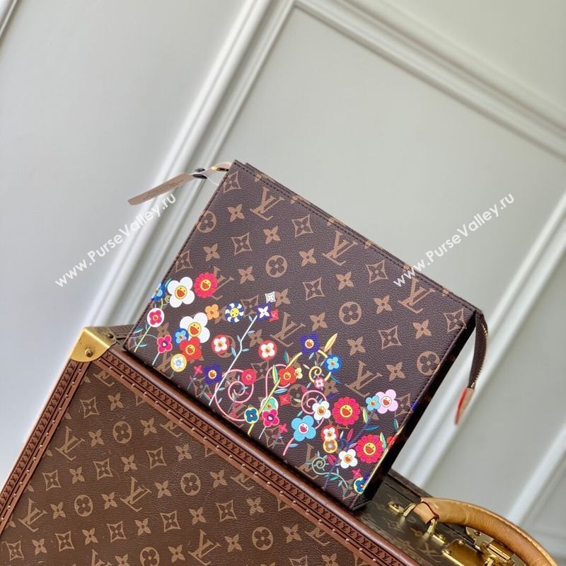 Louis Vuitton LV x TM Toiletry Pouch in Monogram Flowers Canvas M14180 2025 (KI-250120001)