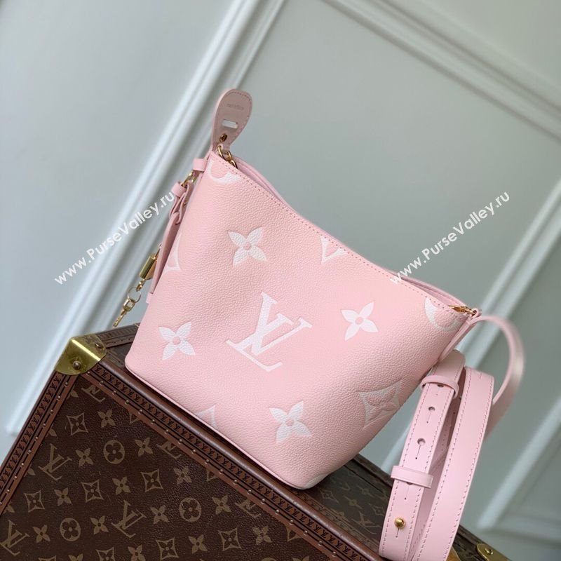 Louis Vuitton All In BB Bucket Bag in Embossed Leather M13480 Pink 2025 (KI-250120021)