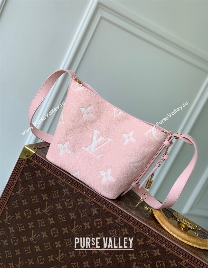 Louis Vuitton All In BB Bucket Bag in Embossed Leather M13480 Pink 2025 (KI-250120021)