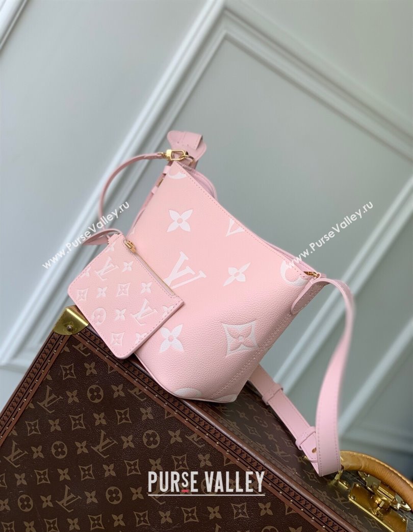 Louis Vuitton All In BB Bucket Bag in Embossed Leather M13480 Pink 2025 (KI-250120021)