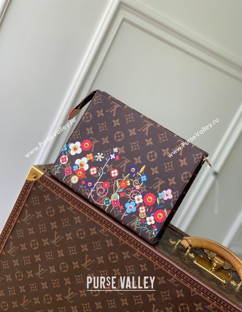 Louis Vuitton LV x TM Toiletry Pouch in Monogram Flowers Canvas M14180 2025 (KI-250120001)