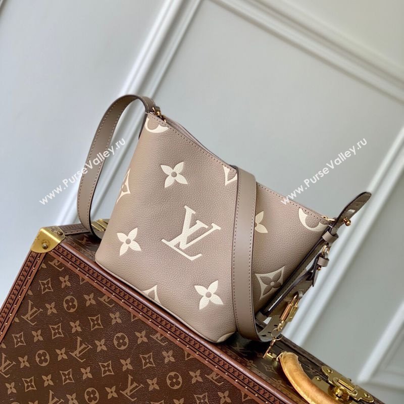 Louis Vuitton All In BB Bucket Bag in Embossed Leather M13480 Grey 2025 (KI-250120022)