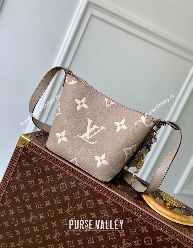 Louis Vuitton All In BB Bucket Bag in Embossed Leather M13480 Grey 2025 (KI-250120022)