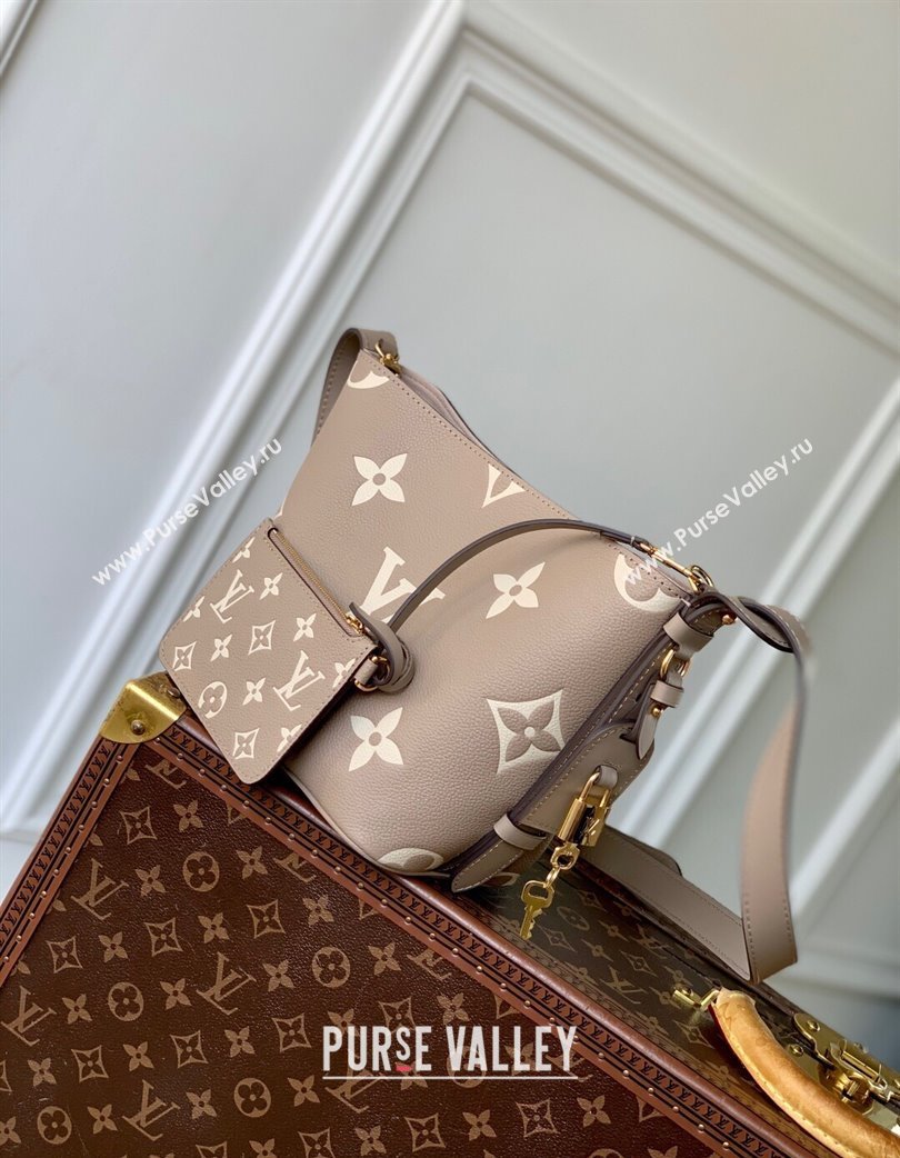 Louis Vuitton All In BB Bucket Bag in Embossed Leather M13480 Grey 2025 (KI-250120022)