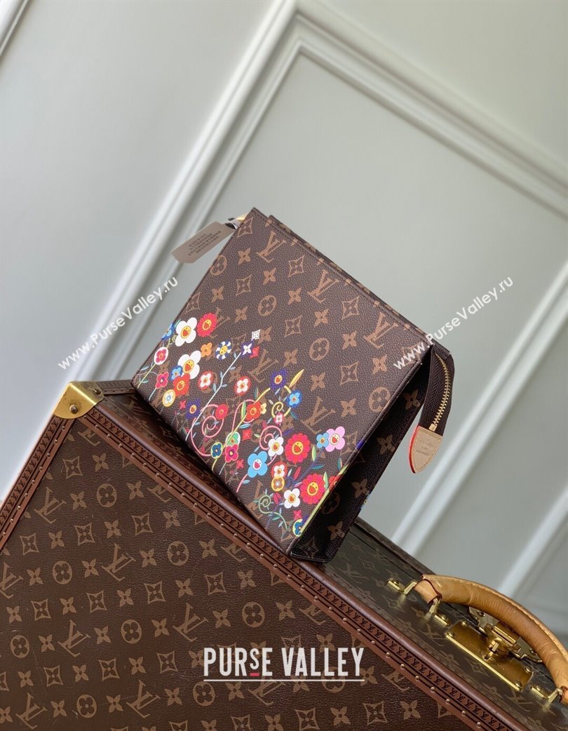 Louis Vuitton LV x TM Toiletry Pouch in Monogram Flowers Canvas M14180 2025 (KI-250120001)