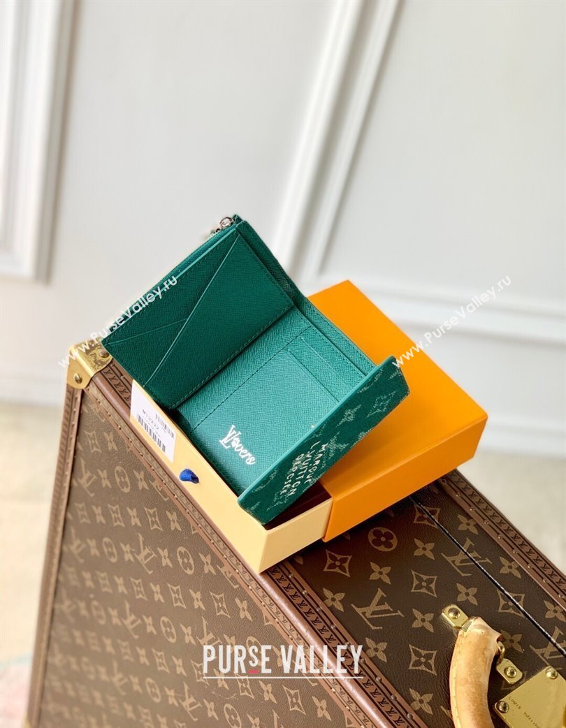 Louis Vuitton Victor Wallet in Monogram Heritage Canvas M13222 Green 2025 (KI-250120026)