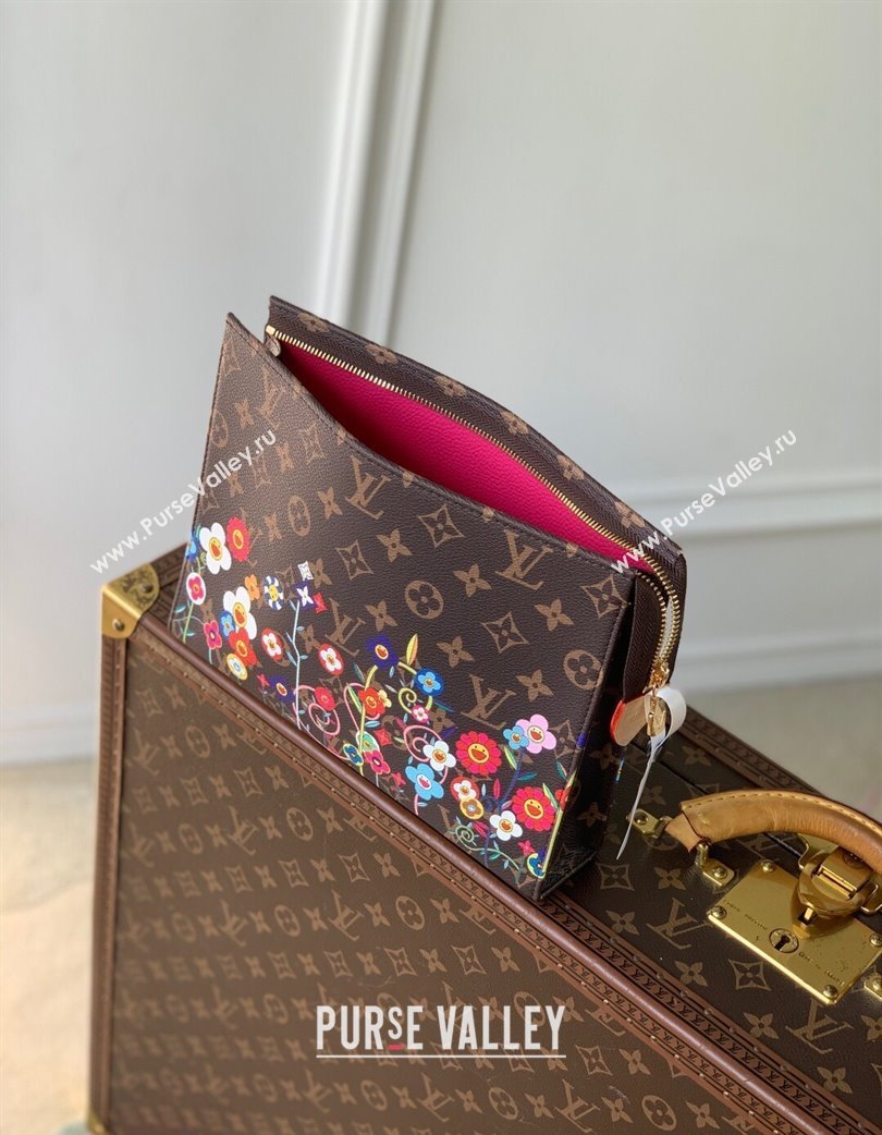 Louis Vuitton LV x TM Toiletry Pouch in Monogram Flowers Canvas M14180 2025 (KI-250120001)